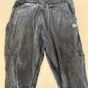 Gray Jogger Pants with Logo